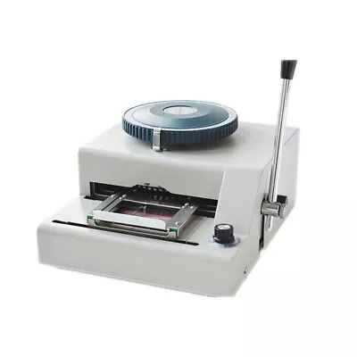 £164.09 • Buy 71 Characters PVC ID Credit Card Embosser Code Printer Manual Stamping Machine