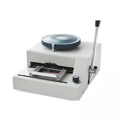 71 Characters PVC ID Embosser Code Printer Manual Stamping Machine • $210.56