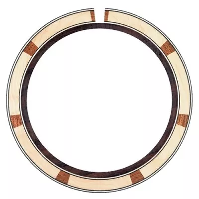 2x Acoustic Guitar Rosette Inlay Luthier Rosewood Maple Mahogany B138 • $15.99