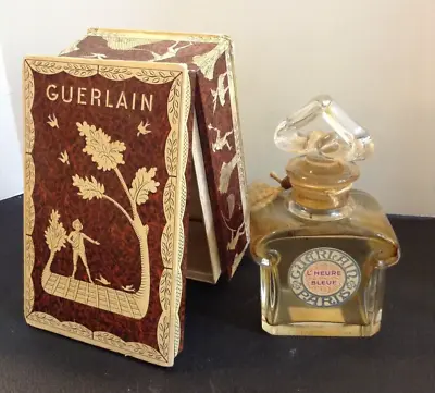 Guerlain Paris L'Heure Bleue Perfume Empty Bottle W Box Made In France Vintage • $100