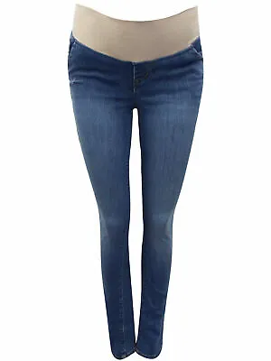 Gap Maternity Blue Denim Under Bump Skinny Bootcut Jeans Size 6 - 22 New • £4.25