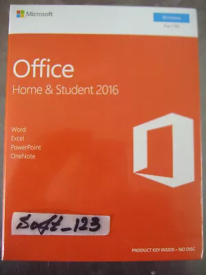 MICROSOFT OFFICE 2016 HOME And STUDENT For WINDOWS FULL ENGLISH VERSION =NEW= • $179.95