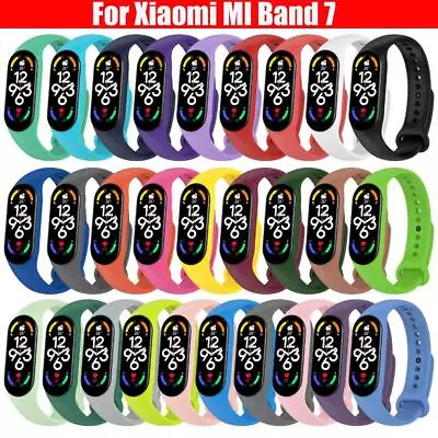 Strap For Xiaomi Mi Band 7 Silicone Wristband Replacement Bracelet Accessories • £3.04