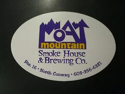 MOAT MOUNTAIN BREWING New Hampshire Iron Mike O STICKER Decal Craft Beer Brewery • $1.49