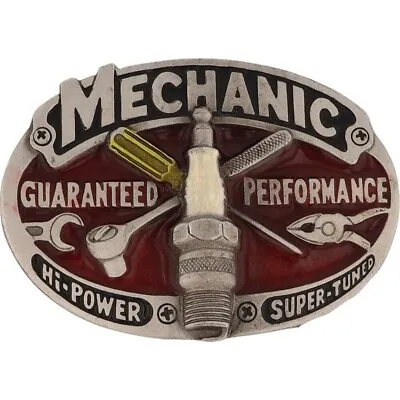 New Mechanic Muscle Sports Car Truck Semi Trucker Funny NOS Vintage Belt Buckle • $25