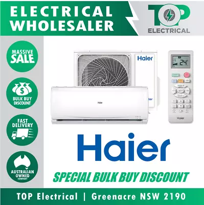 $955 • Buy Haier Tempo Air Conditioner 5KW Split System Aircon Reverse Cycle Inverter