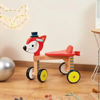 £5.17 • Buy Janod Ride On Fox Toy NEW Age 1 Upwards