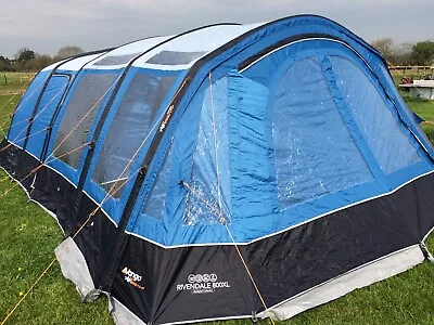 Vango Rivendale 800 XL Airbeam Tent 8 Berth Footprint & Carpet • £650