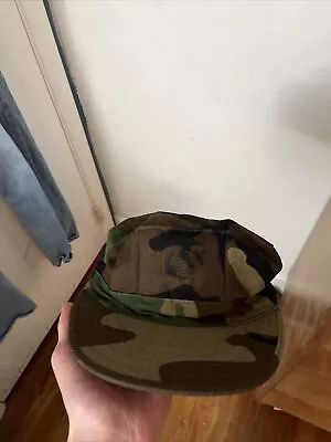 US Marine Corps USMC  Woodland Camouflage Utility Cover Hat Cap Size SMALL • $1