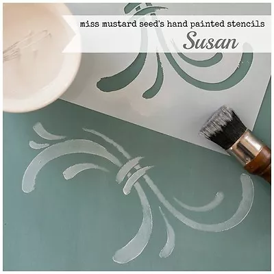 Miss Mustard Seed's Milk Paint Hand Painted STENCIL Mms 05 Susan - Reusable • $22