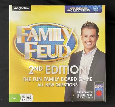 Family Feud 2nd Edition Board Game Family Fun Night Kids 8+ COMPLETE • $32.99