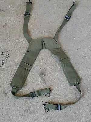 Vintage Vietnam Era Us Military M1956 Suspenders Field Pack Individual Equipment • $35