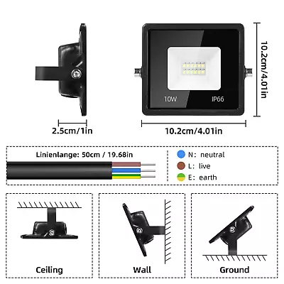 10W-500W Watt Led Flood Light Outdoor Security Garden Yard Spotlight Lamp 6500K • $3.98