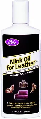 Gel-Gloss TRMO-8 Mink Oil Leather Conditioner And Protector- 8 Oz.  • $12.18