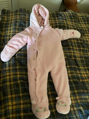 M And Co Baby Pink Cat Winter Suit. Size 3-6 Months. Never Been Worn. • £3.50