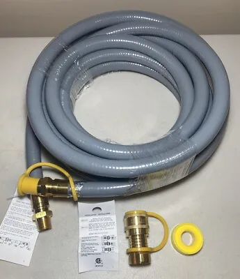 30 Ft 3/4  Inch ID Natural Gas Hose With Quick Disconnect Fittings NEW • $139.95