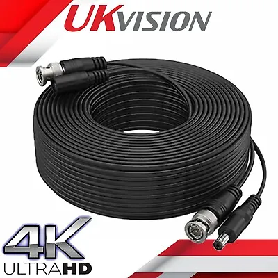 £8.99 • Buy UKvision RG59 BNC 20m Professional Copper Video & DC Power CCTV Cameras Cable