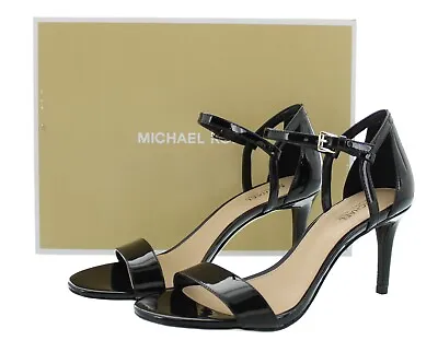 Michael Kors Simone Mid Sandal Women's Leather Special Occasion 3.5  Pump Heels • $29.99