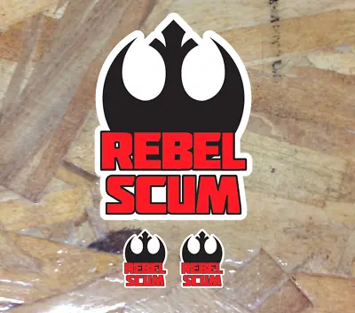Rebel Scum Rebel Alliance Vinyl Decal Die Cut Sticker Star Wars 4  + Bonus Xtra • $3.99