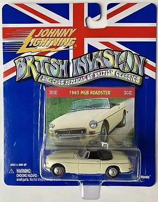 Johnny Lightning - WHITE LIGHTNING - 2000 British Invasion 1963 MGB Roadster • $39.99