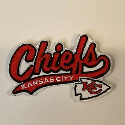 Kansas City Chiefs Vintage Embroidered Iron On PATCH 3” X 2.5” NFL CHAMPS • $6.79