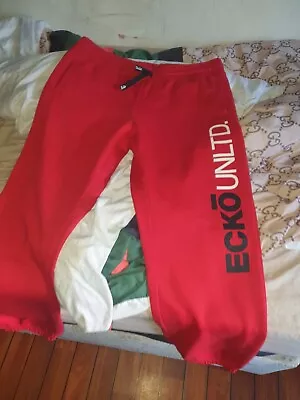 Mens Ecko Unltd Tracksuit Jogging Bottoms M  • £0.99