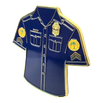 City Of Miami Police Department Sergeant Uniform Shirt Police Challenge Coin • $44.99
