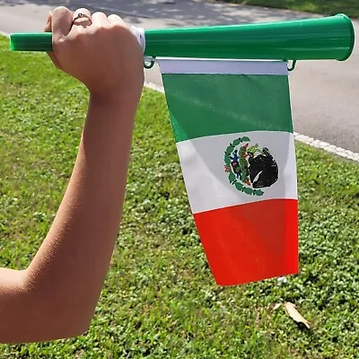 Mexico 14  Plastic Vuvuzela Horn With Country Flag • $10.99