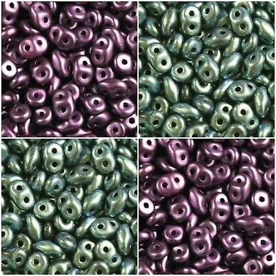 SuperDuo Beads - 10g - Czech Super Duo Twin Hole Beads • £2.80