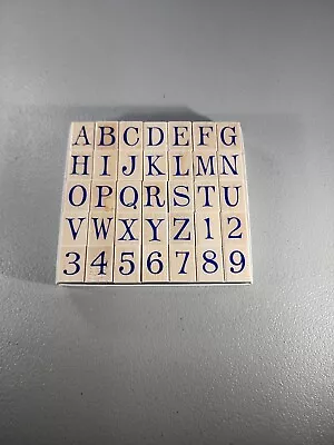 Vintage HERO ARTS Rubber Craft Stamps CAPITAL LETTERS And Numbers • $14.99