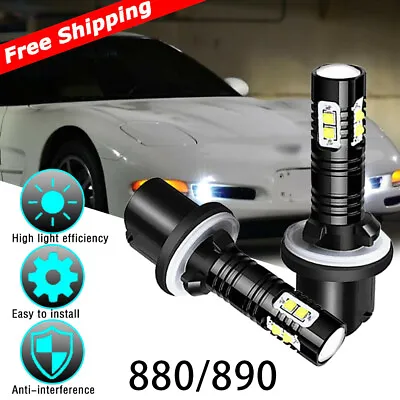 6000K 880 899 Car LED Fog Driving Lights Bulbs*2 For Chevy Corvette C5 1997-2004 • $14.99