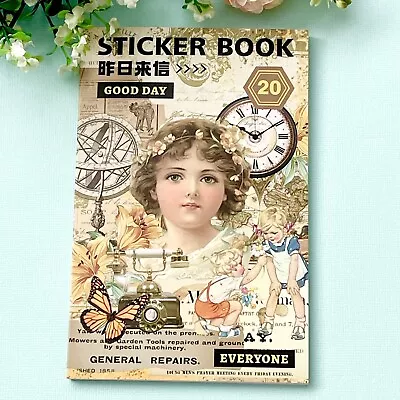 Vintage Style Sticker Book Junk Journal / Card Craft Scrapbooking • $14.99