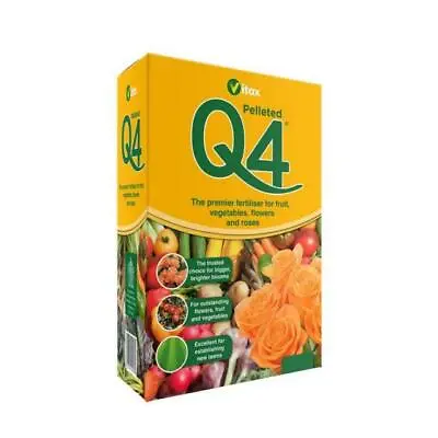 Vitax Pelleted Q4 Fertiliser Plant Food Feed 0.9kg - Fruit Veg Flowers Roses • £8.99