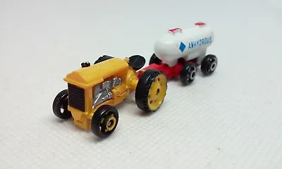 Vintage Micro Machines Classic Tractor & Tanker Trailer 1  Vehicle Galoob 1989 • $16.99