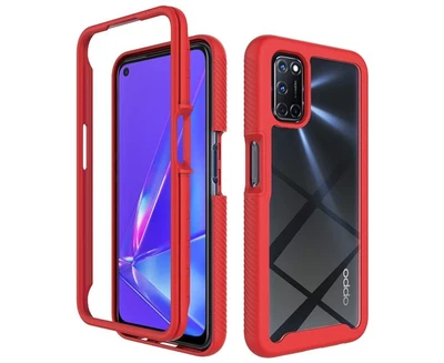 $16.21 • Buy For Oppo A57 2022 Heavy Duty Case Shock-Absorbing Protective Cover - Red