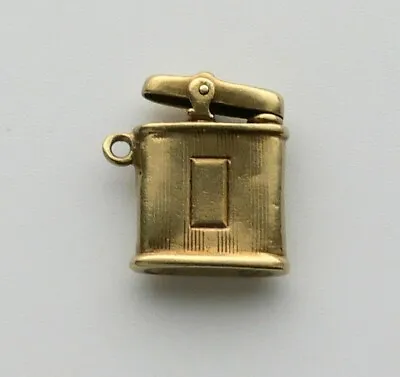 14k Yellow Gold Vintage Lighter Charm • $135