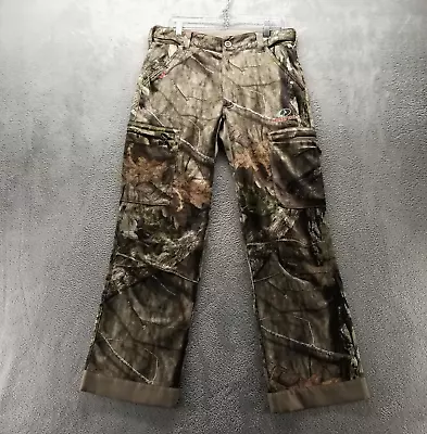 Mossy Oak Pants Mens 32x31* Brown Straight Cargo Camo Hunting Outdoors • $26.99