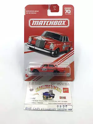 2023 Matchbox 70 Years Target Red Edition 4/6 1962 Mercedes Benz 220 SE Sedan 16 • $5.99