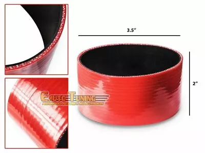 3.5  Silicone Hose/Intake/Intercooler Pipe Straight Coupler RED For Daewoo • $10.34