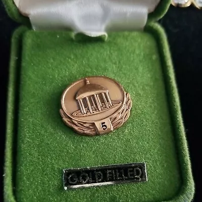 Vintage 10kt 1/20 Gold Filled Memorial Pin #5 In Box  • $40