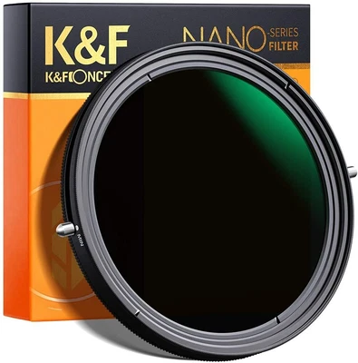K+F Concept 77mm Variable Fader ND2-ND32 ND Filter And CPL Filter 2 In 1 • $95.59