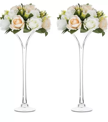 2 Giant Martini Cocktail Glasses Centrepiece 50cm H Wedding Decoration Floral • £12