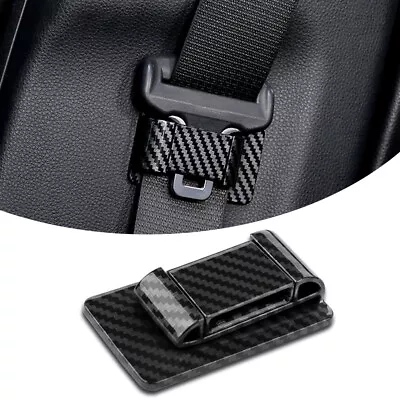 Car Interior Seat Belt Holder Stabilizer Limiter Clips Carbon Fiber Accessories • $8.19