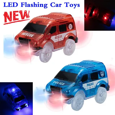 $11.75 • Buy Electric Tracks Cars 2 Pack LED Flashing Car Toys Looping Race Run Set Toy Gifts
