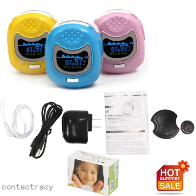 OLED Kids Children/Pediatric Pulse Oximeter SPO2 Pulse Rate Oxygen3 ColorCE • £25.20