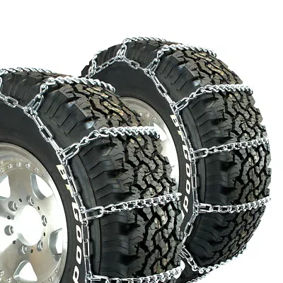 Titan Light Truck Link Tire Chains On Road Snow/Ice 7mm 275/70-18 • $230.99