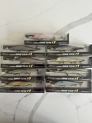 New Megabass Vision 110 +1 Plus 1 USA Jerkbait One Ten Oneten Lot Of 9 Baits • $189.99