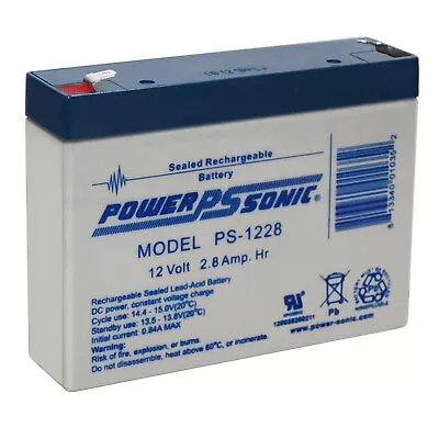Power-Sonic 12V 2.8AH SLA Replacement Battery For LP12-2.8 NP3-12 PS-1228 • $19.99