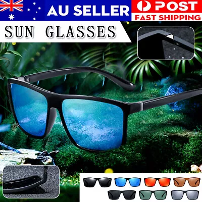 $15.50 • Buy Polarized Sunglasses Mens New Style Driving Sport Glasses Black Blue Red UV +