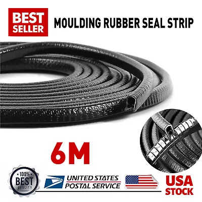 6M / 20ft Car Door Edge Trim Guard Molding Rubber Seal Strip Scratch Protector • $10.99